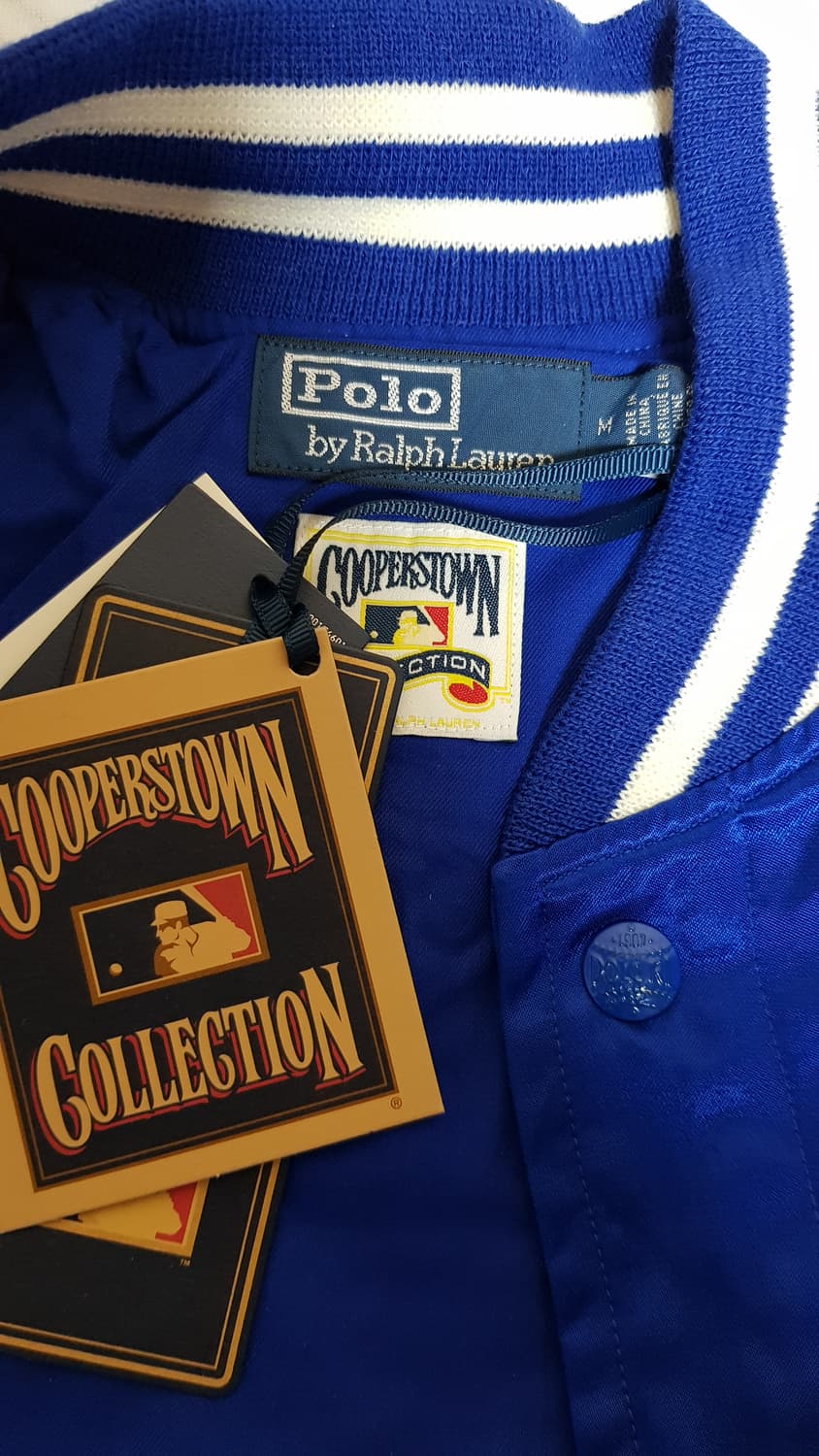 [새상품/M] 폴로 x MLB 뉴욕 양키스 바시티 새틴 자켓 팝니다. 상품이미지5