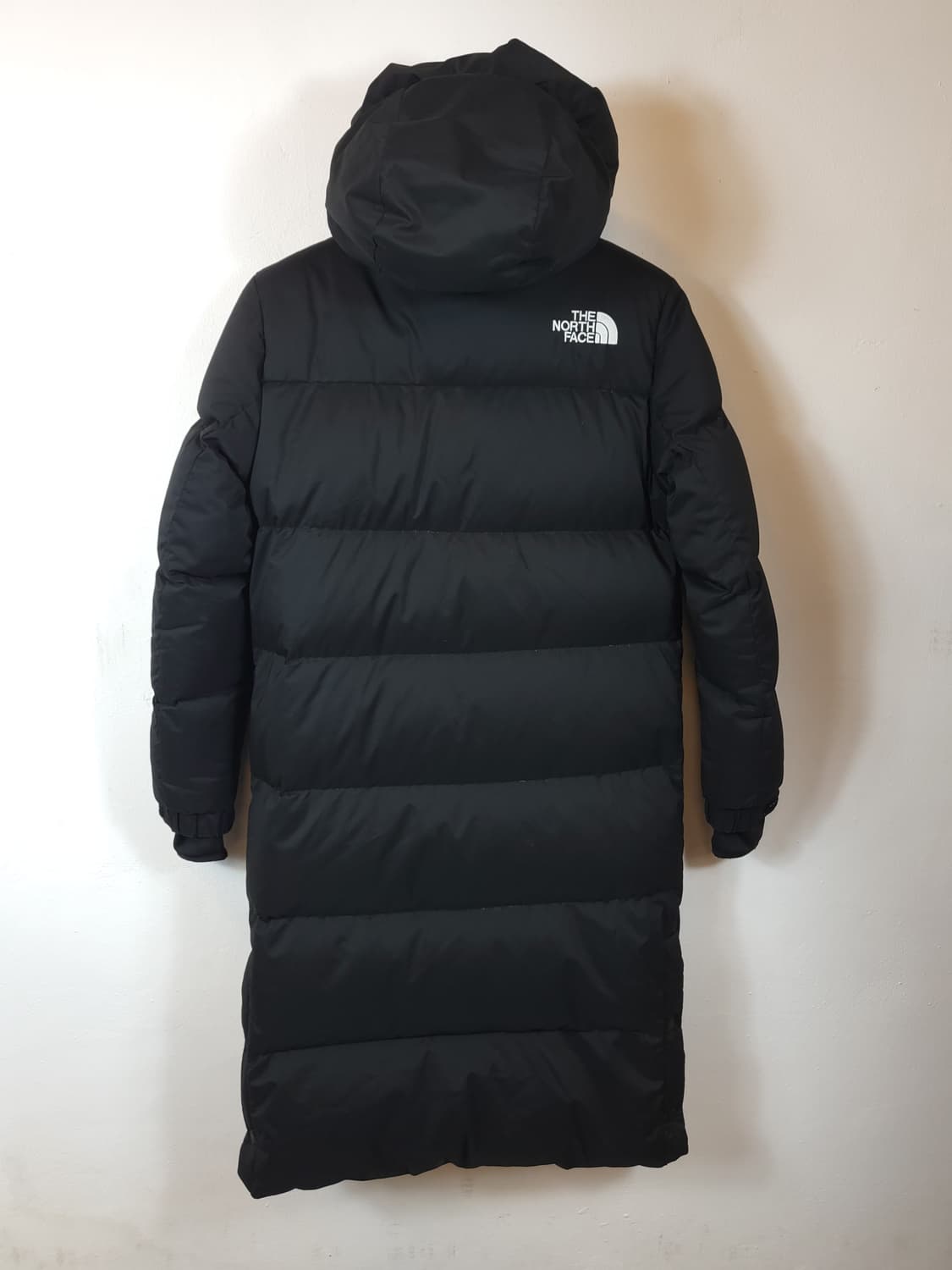 노스페이스 매장정품 덕다운후드롱패딩 85 XS(85-90) 새제품급 상품이미지3