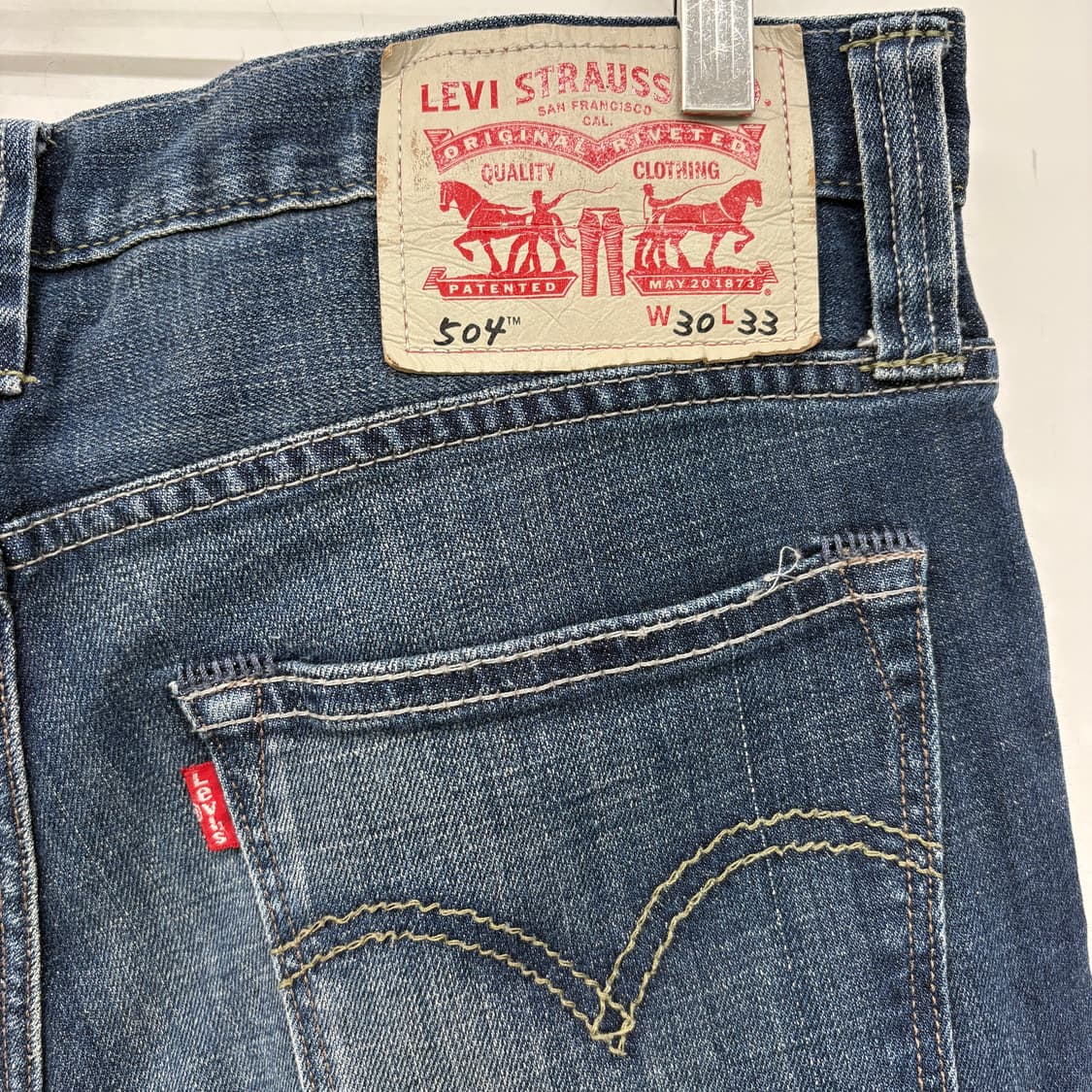 리바이스 504 청바지 남성 데님 팬츠 남성 32in 상품이미지7