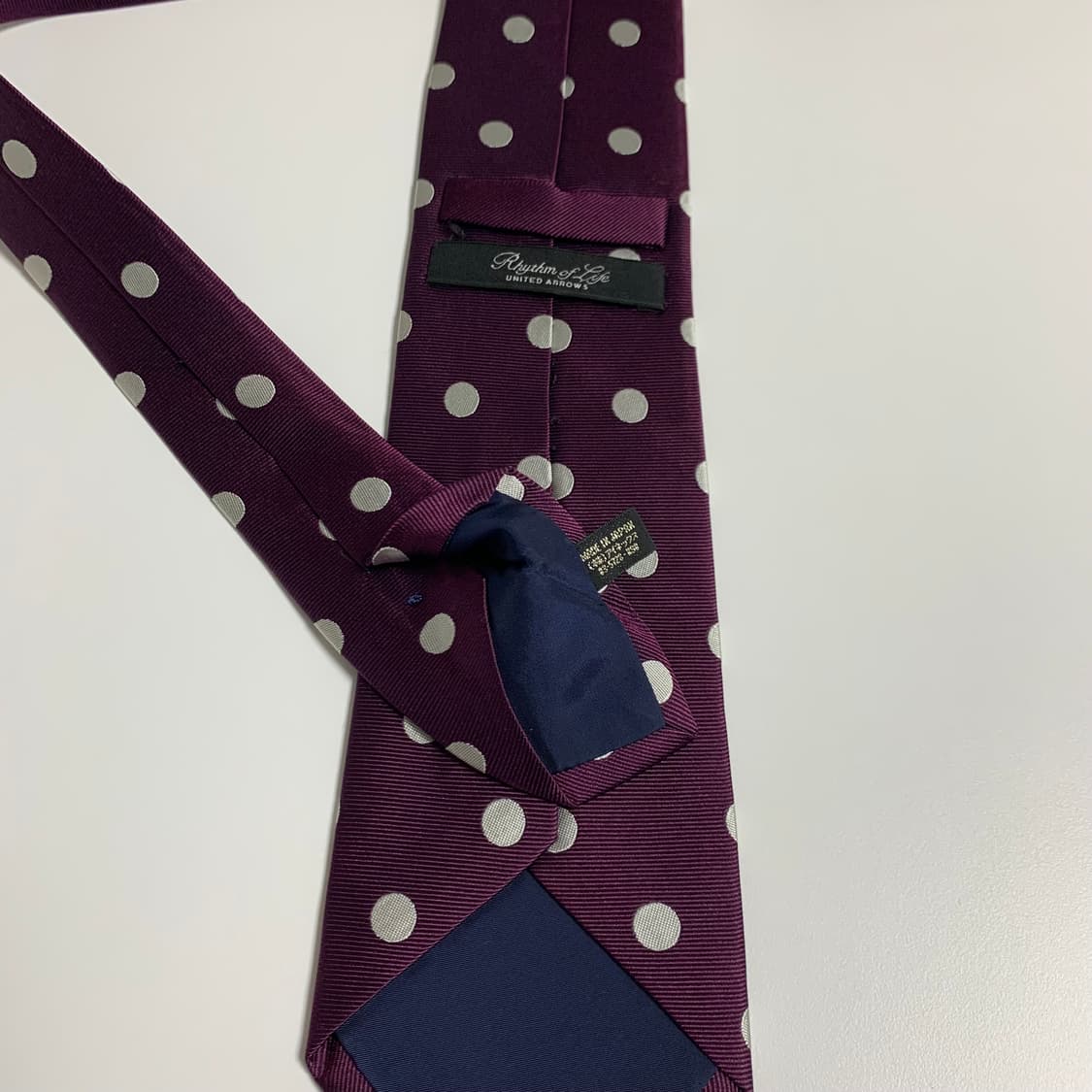 유나이티드 애로우즈 도트넥타이 100실크 최상급 A+등급 8.3cm 상품이미지7
