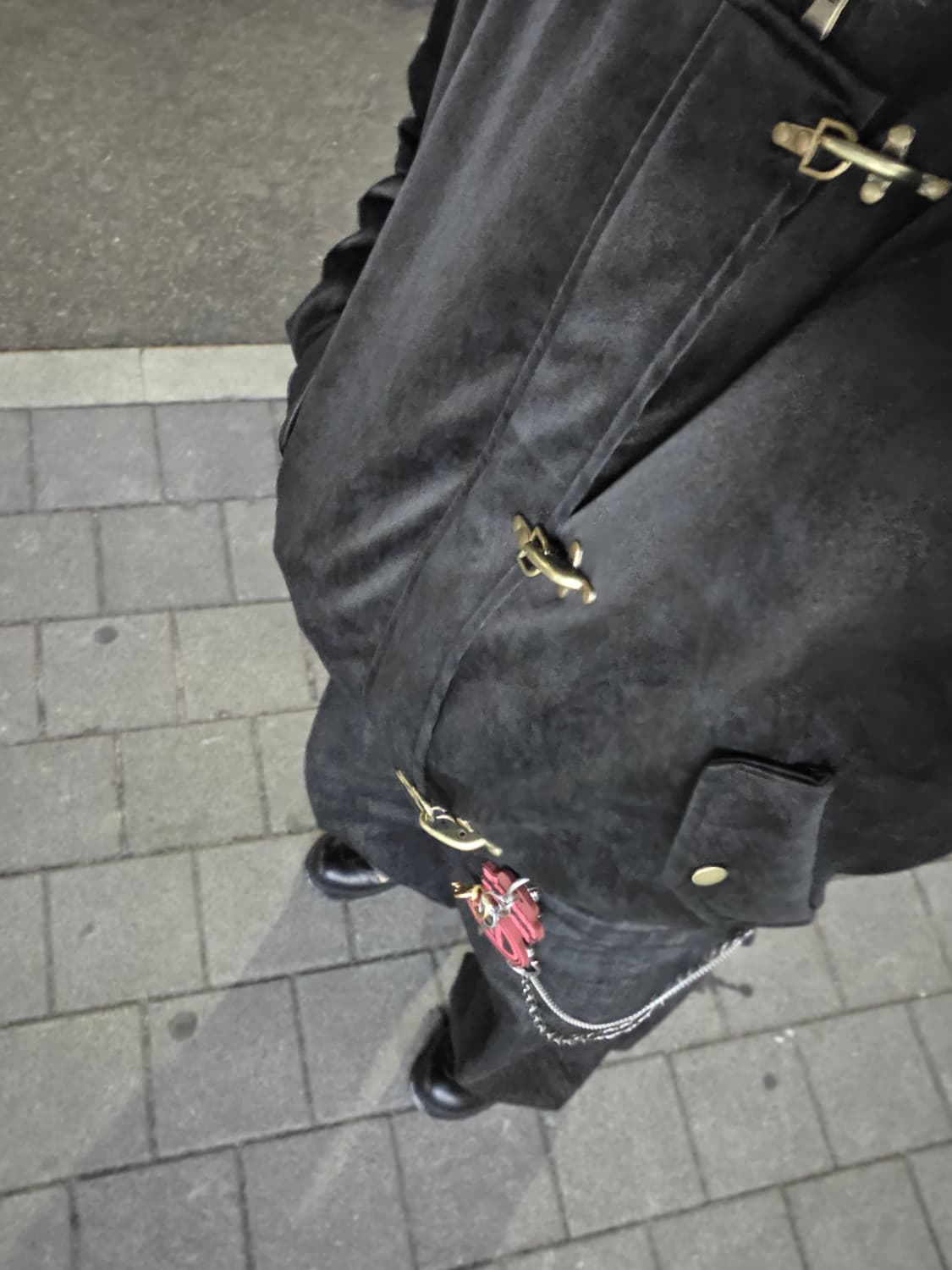 PU Fur Collar Jacket BLACK (M) 상품이미지3