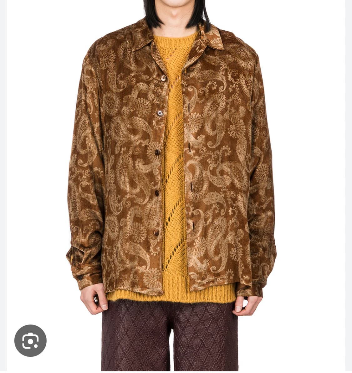 CMMN SWDN 커먼 스웨덴 페이즐리 셔츠 새상품 48 상품이미지7