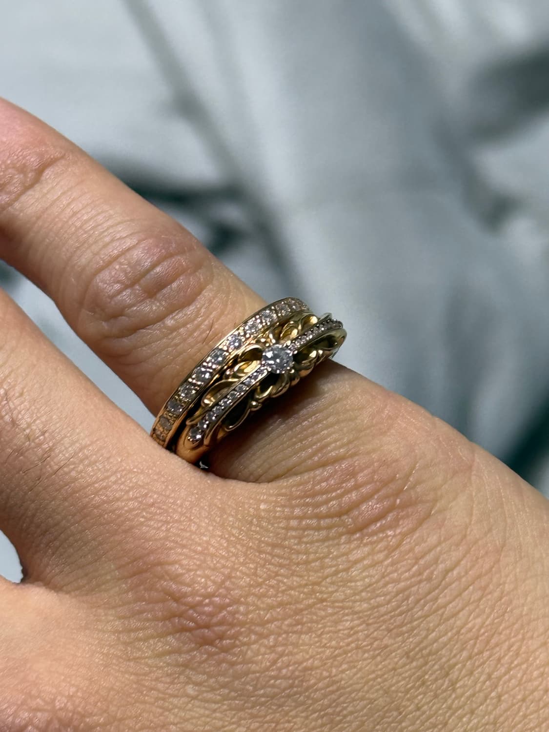 크롬하츠 22k 베이비플로랄 다이아 us6.5 오리지널 상품이미지9