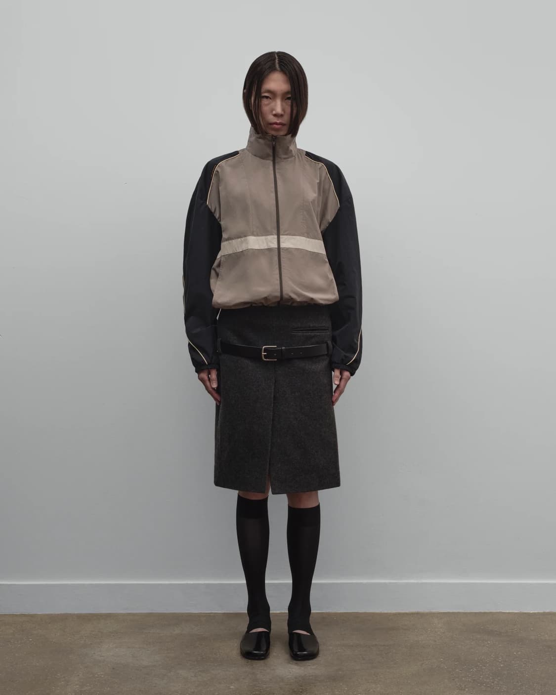 [0,2,4]커미션 25fw Low waist suit 스커트/차콜 상품이미지2