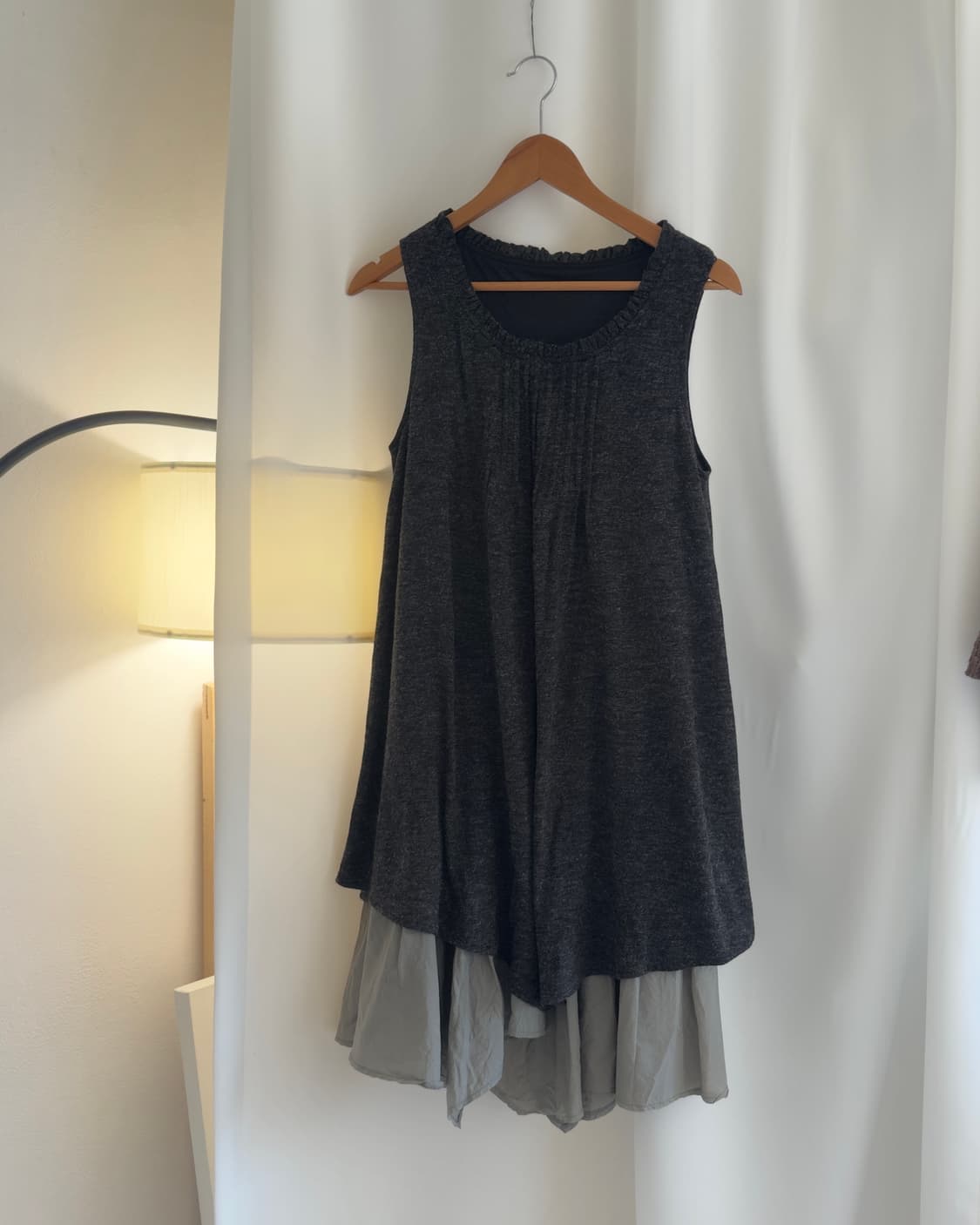 [AIRY] layered knit dress 상품이미지1