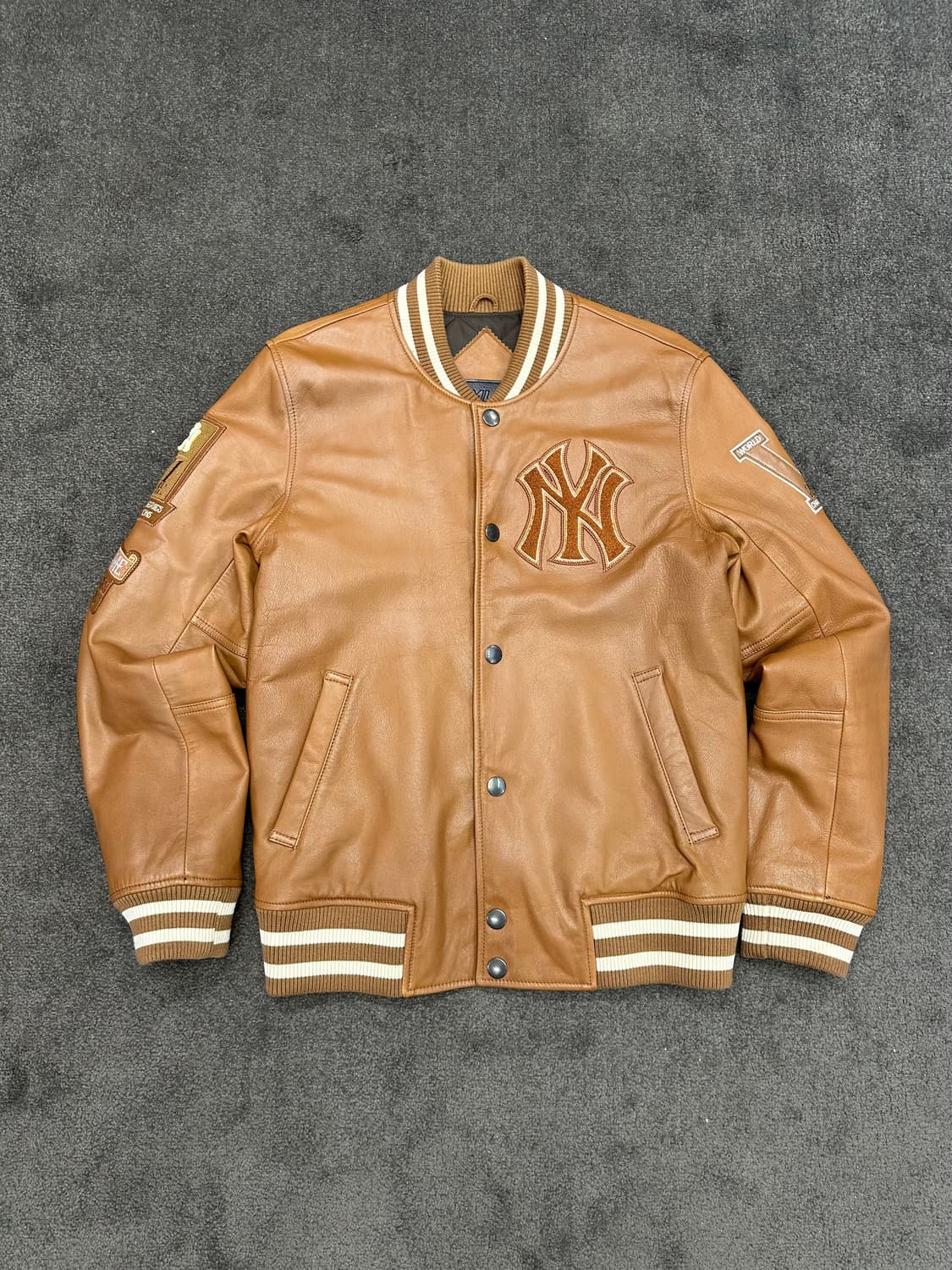 MLB 뉴욕 양키스 가죽 야구 점퍼 M 상품이미지1