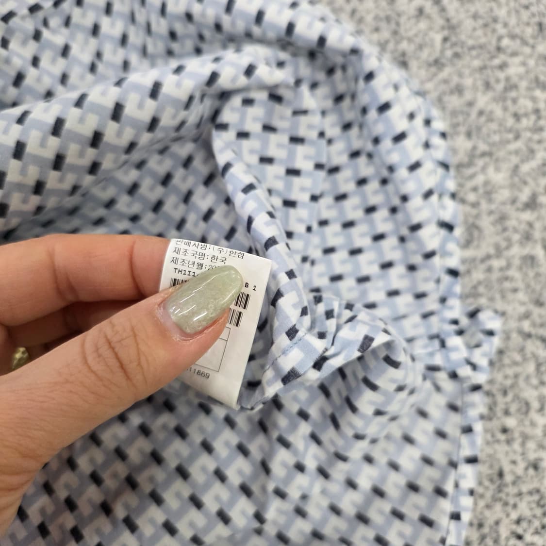 [95] 타임 한섬 패턴 셔츠 남방 0203J 상품이미지5