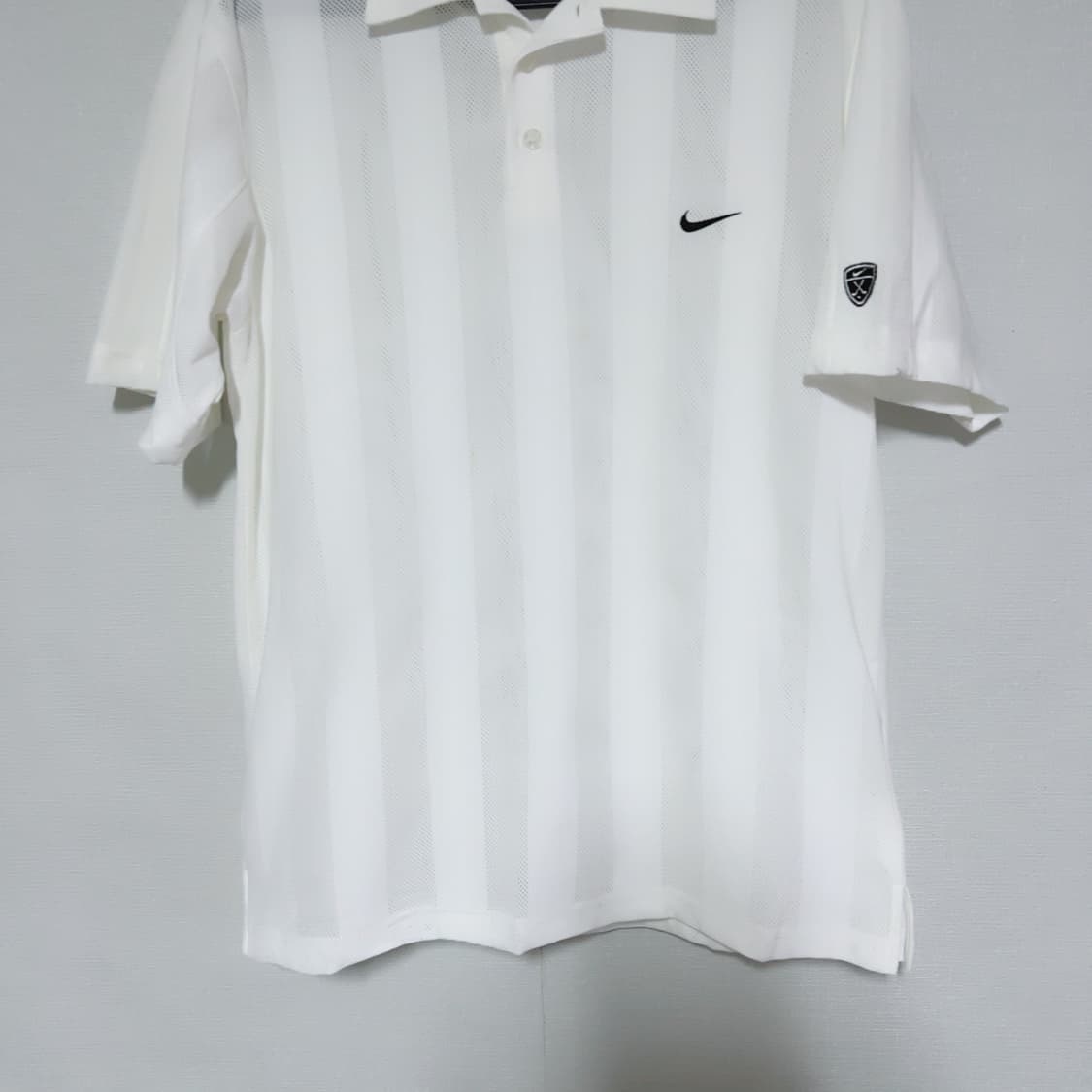 나이키 골프 화이트 매쉬 여름 공용 반팔 카라티 상품이미지3