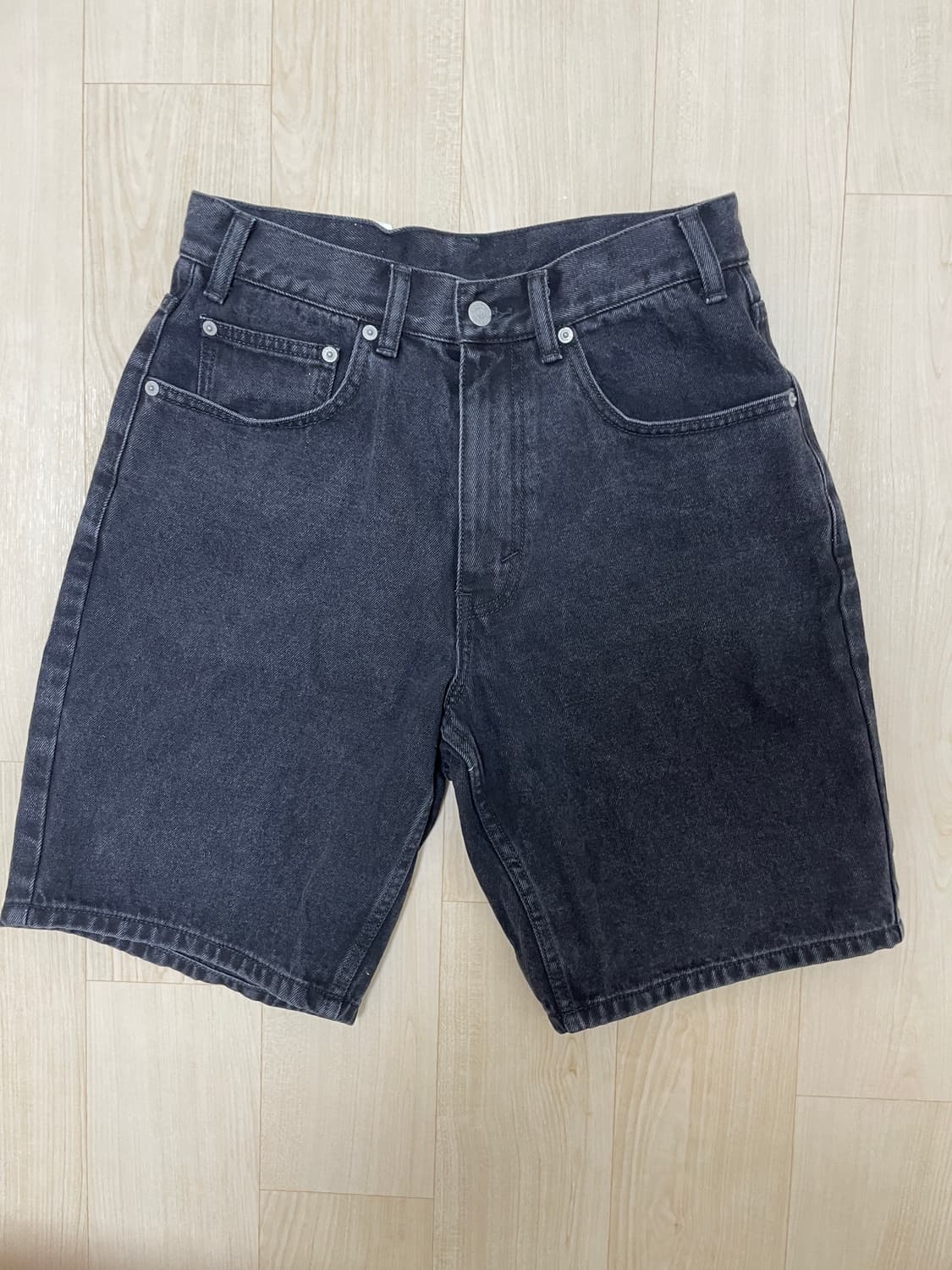 디스이스네버댓 데님 반바지 블랙 s 상품이미지1