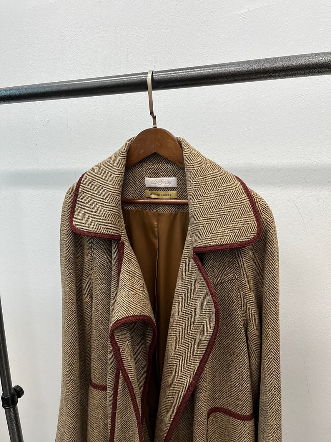 여) 드주이 헤링본 롱코트  상품이미지2