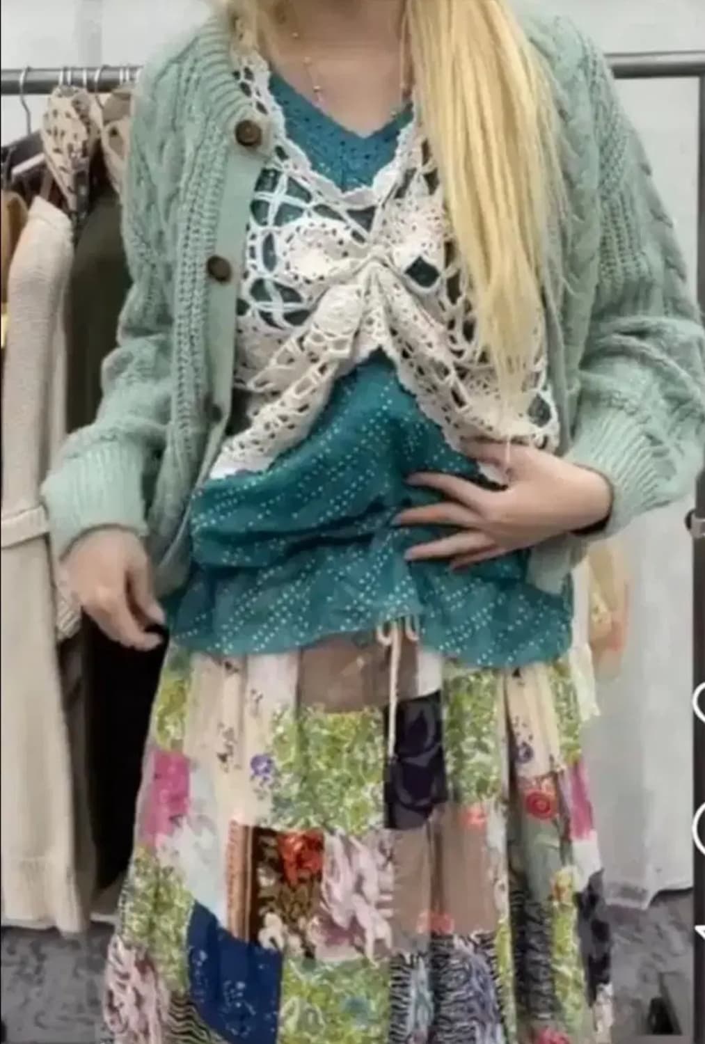 크루빈티지 코디 빈티지 코디 세트 모리 모리걸 히피 페어리 상품이미지1