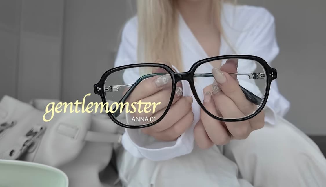 젠틀몬스터 안나 01 블랙/클리어 안경 상품이미지9