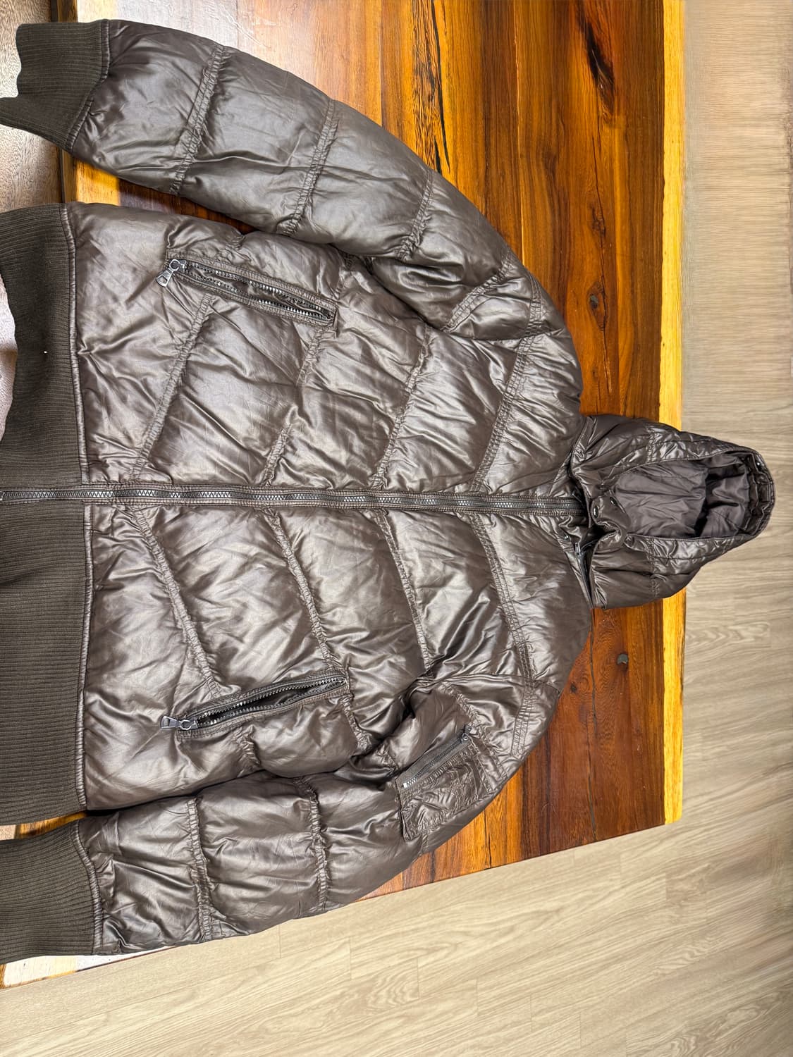 일본 빈티지 브라운 패딩자켓 상품이미지4