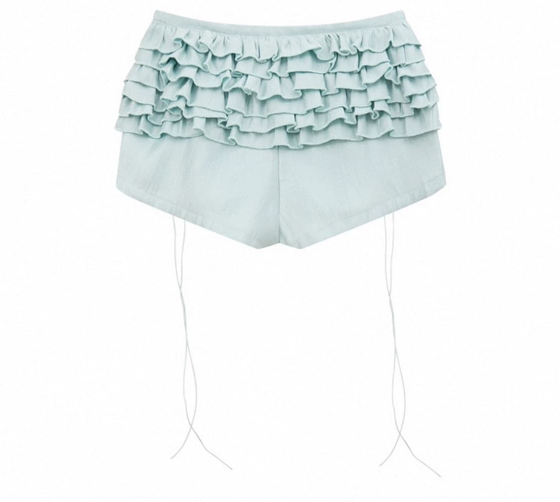 민트 프릴 숏팬츠 상품이미지2