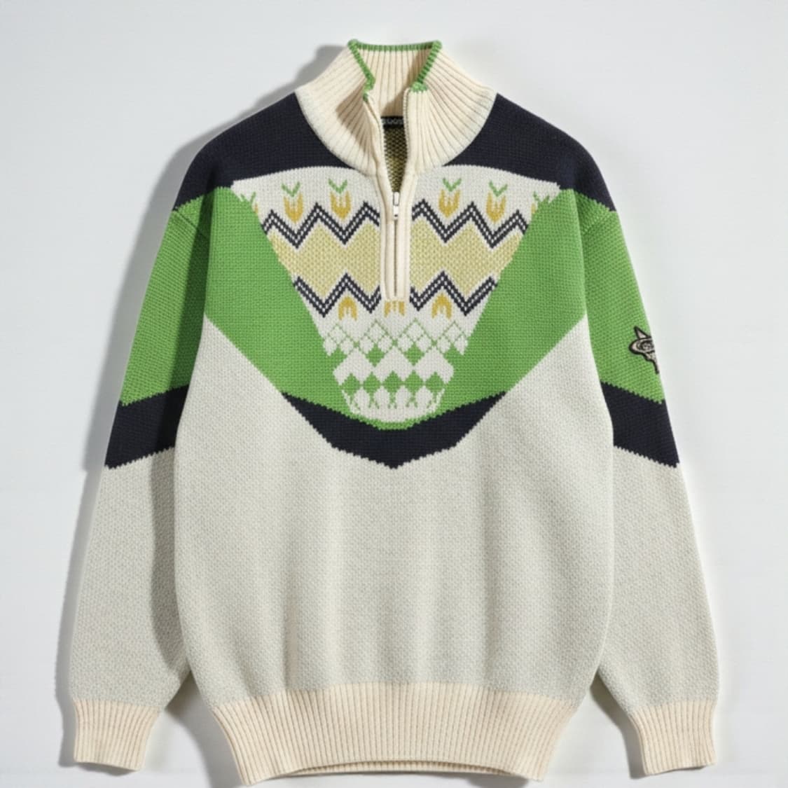 105)ADIDAS 아디다스 1990년대 제우교역 풀오버 니트 상품이미지1