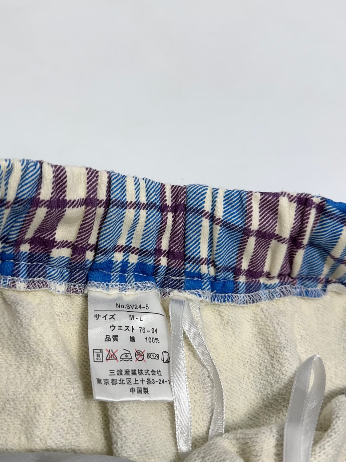 일본빈티지 체크 6부 팬츠 상품이미지9