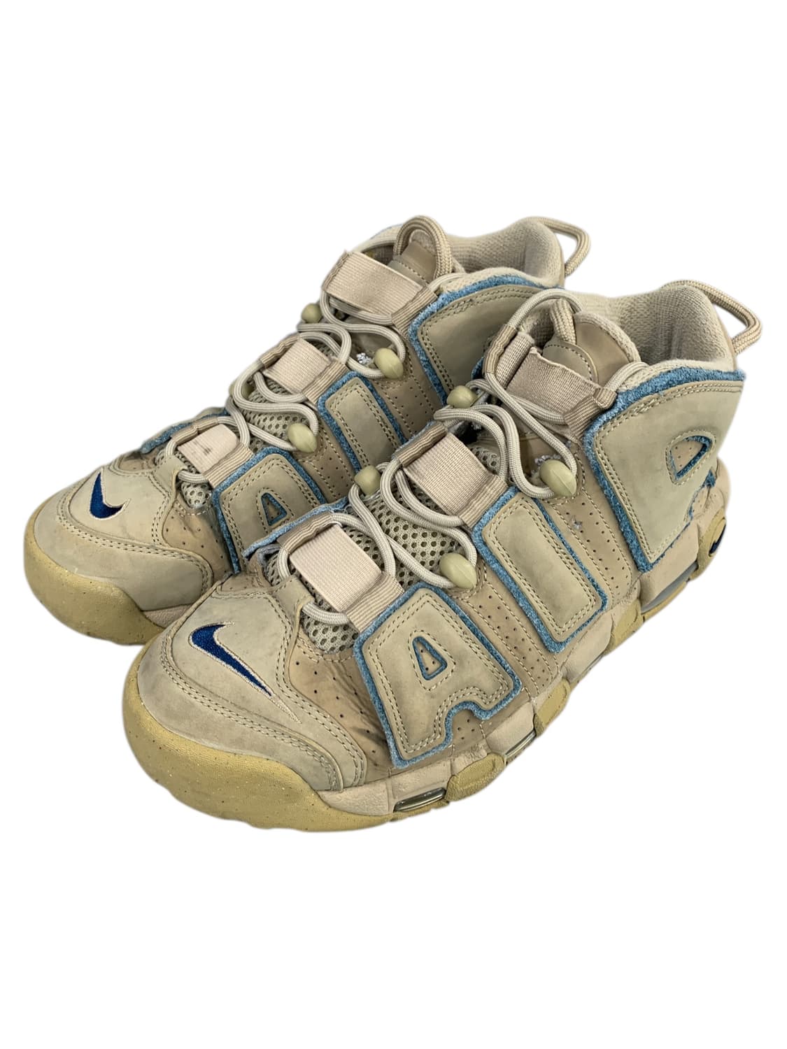 나이키 에어 모어 업템포 96 라임스톤 발레리안 블루 250 상품이미지1