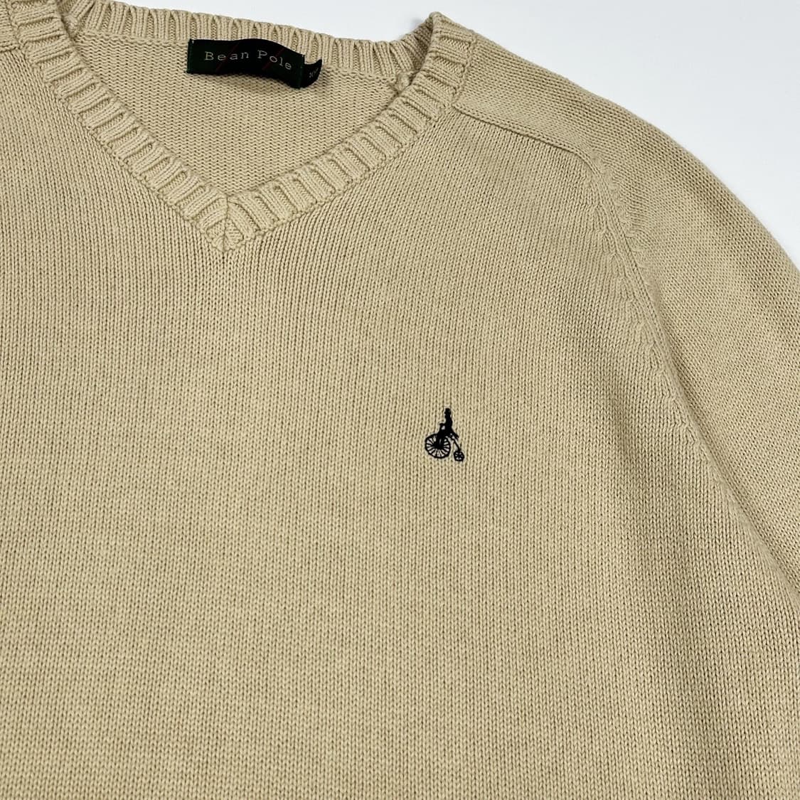 빈폴 클래식 로고 베이지 케이블 니트 (L) 상품이미지3