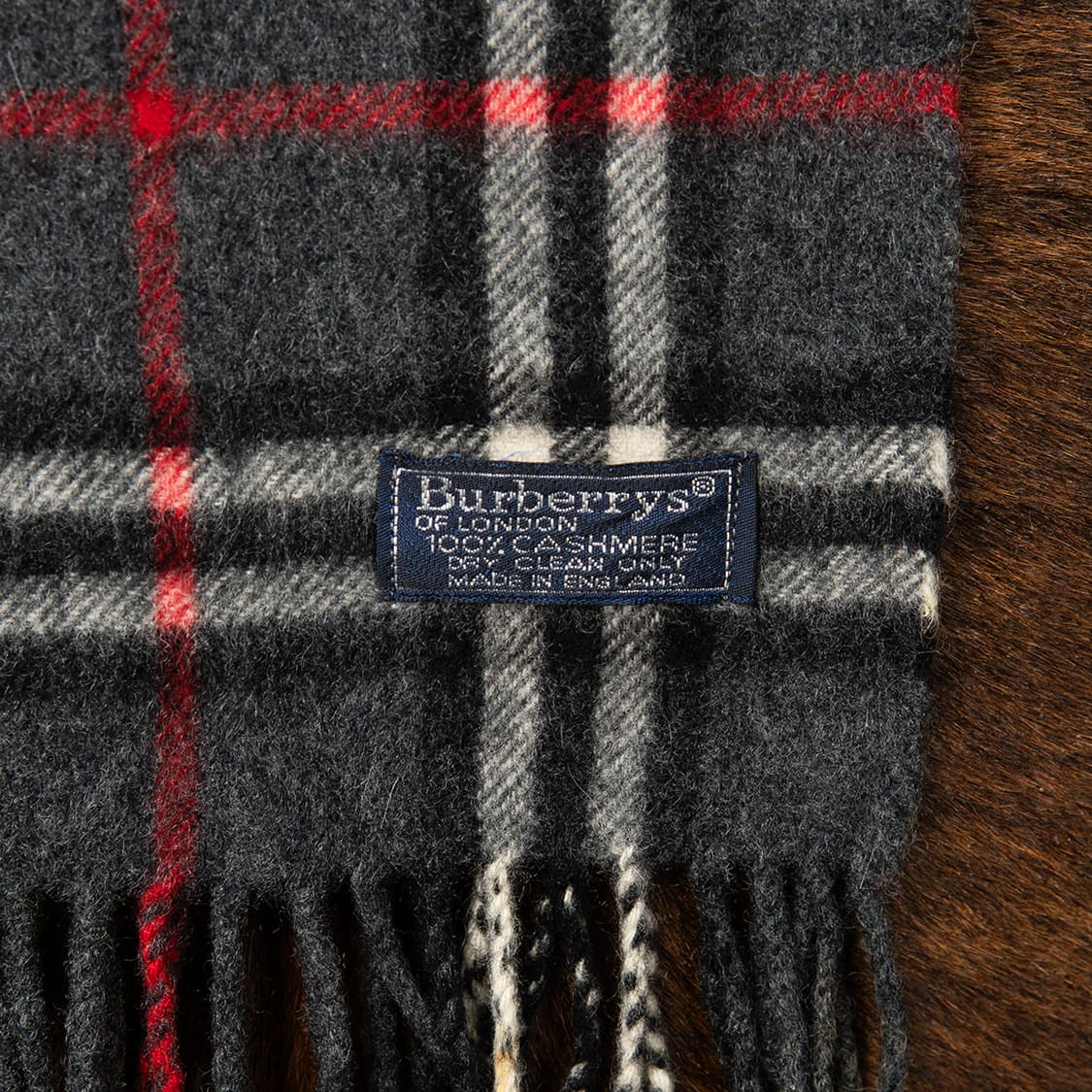 90s 버버리 Burberrys 100% 캐시미어 머플러  상품이미지3