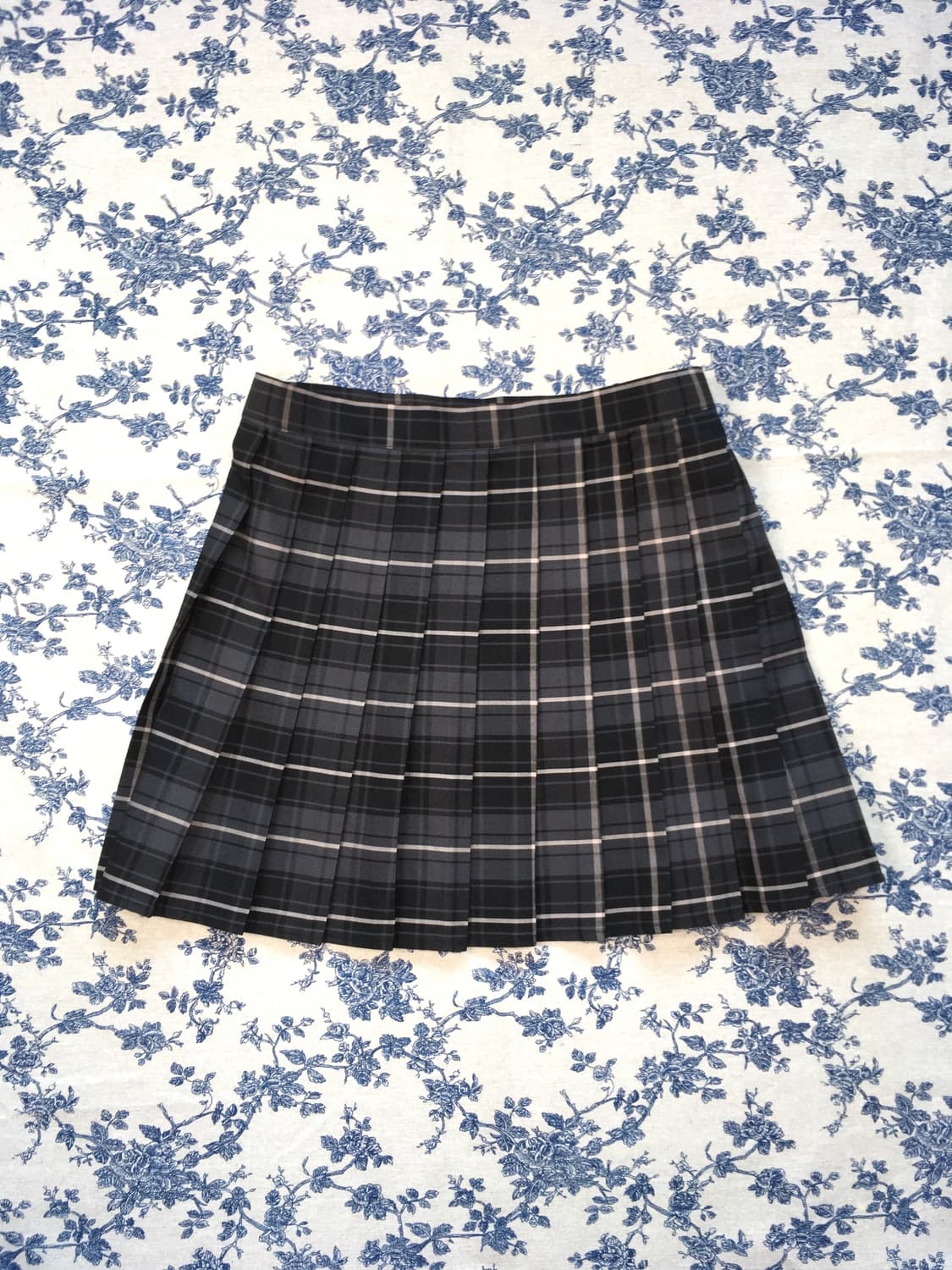 jpn vintage preppy check pleats skirt 상품이미지4