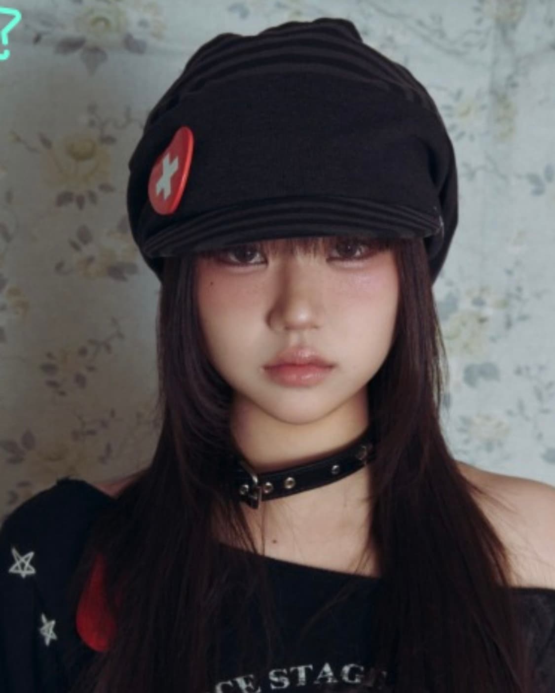 소노노모리 스트라이프 블랙 캡 상품이미지4