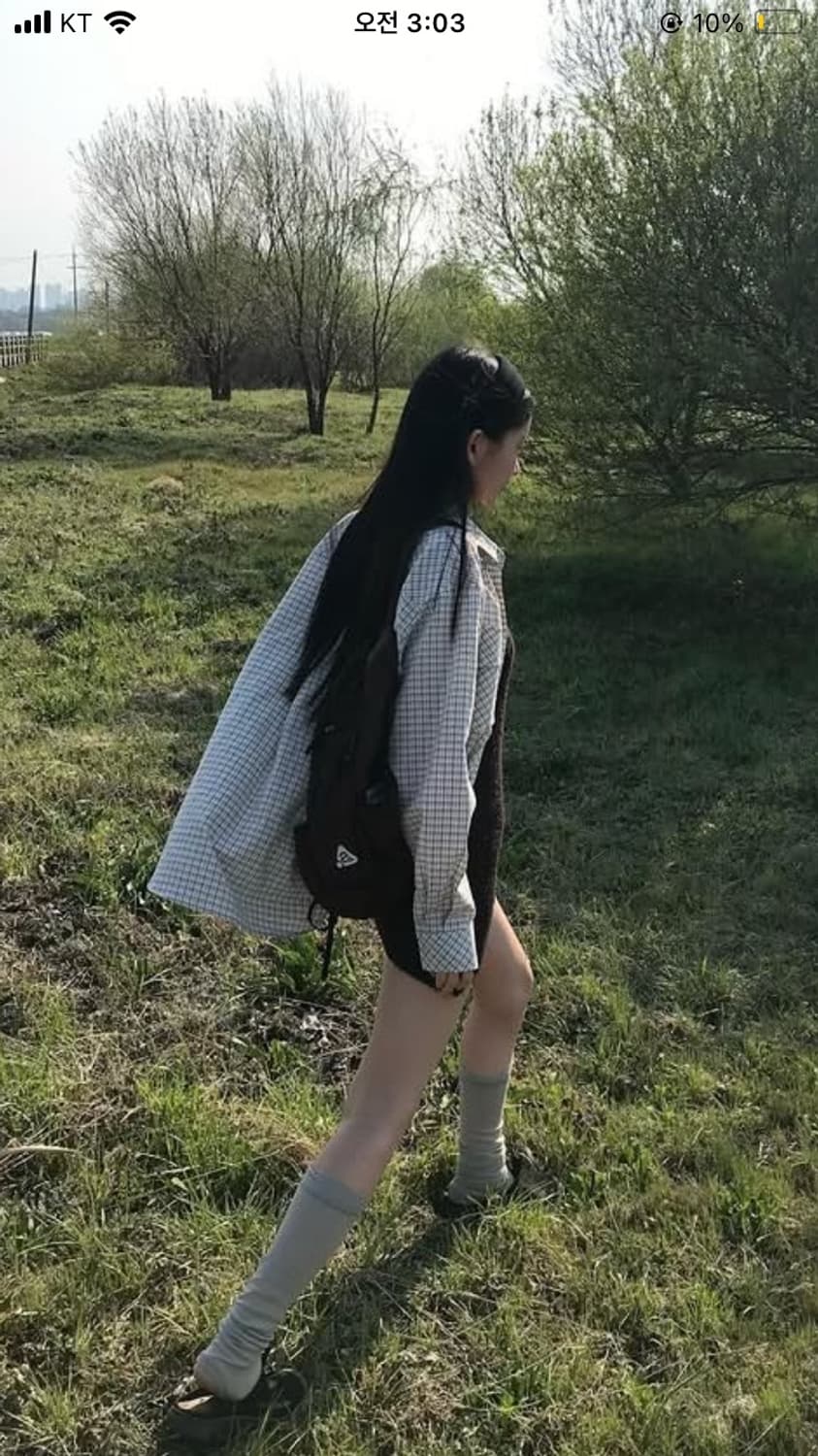 Yue project 체크셔츠 (프리사이즈) 상품이미지1