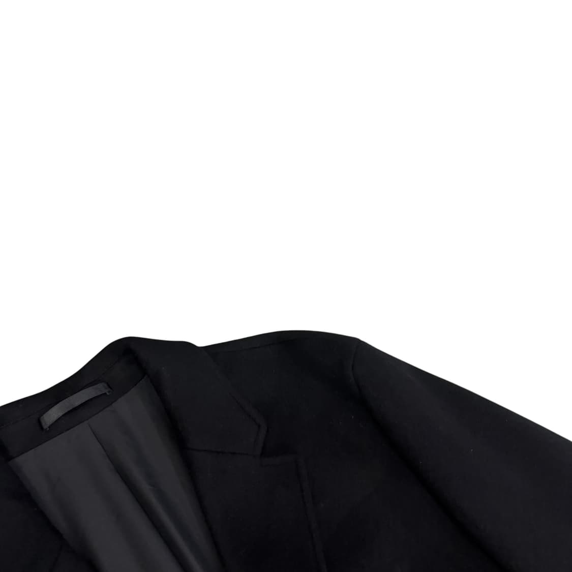 비바스튜디오 블랙 캐시미어 울 롱 코트 상품이미지3