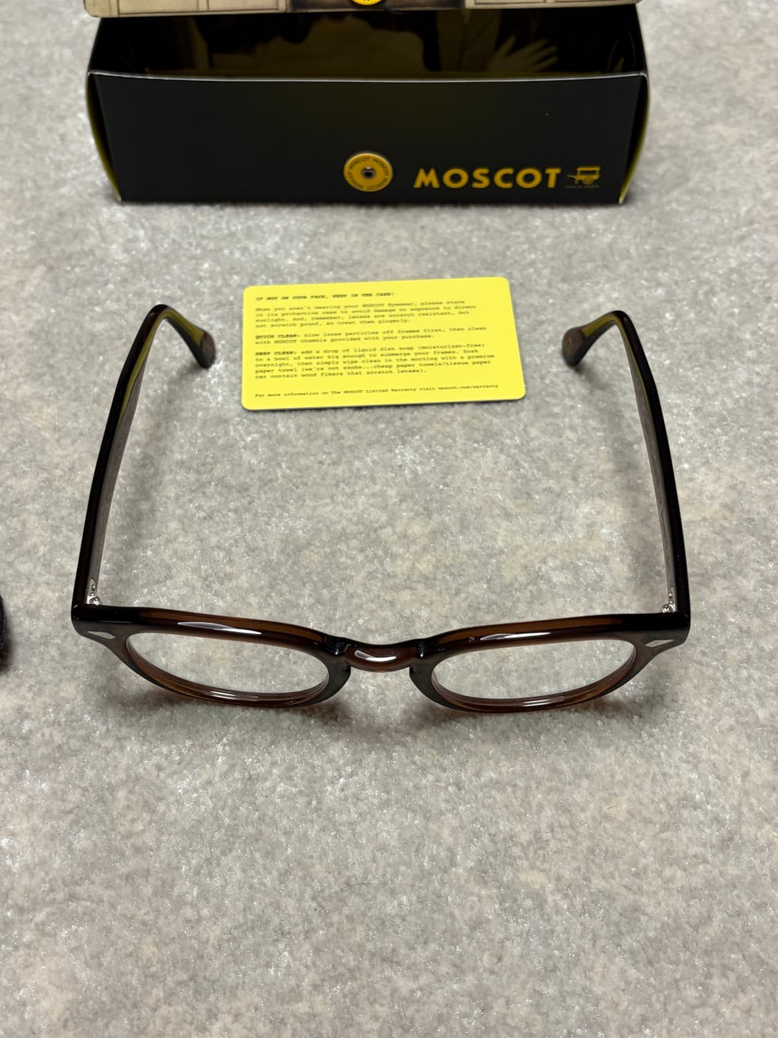 모스콧 렘토쉬49 브라운 새상품(블루라이트 렌즈O) 상품이미지4