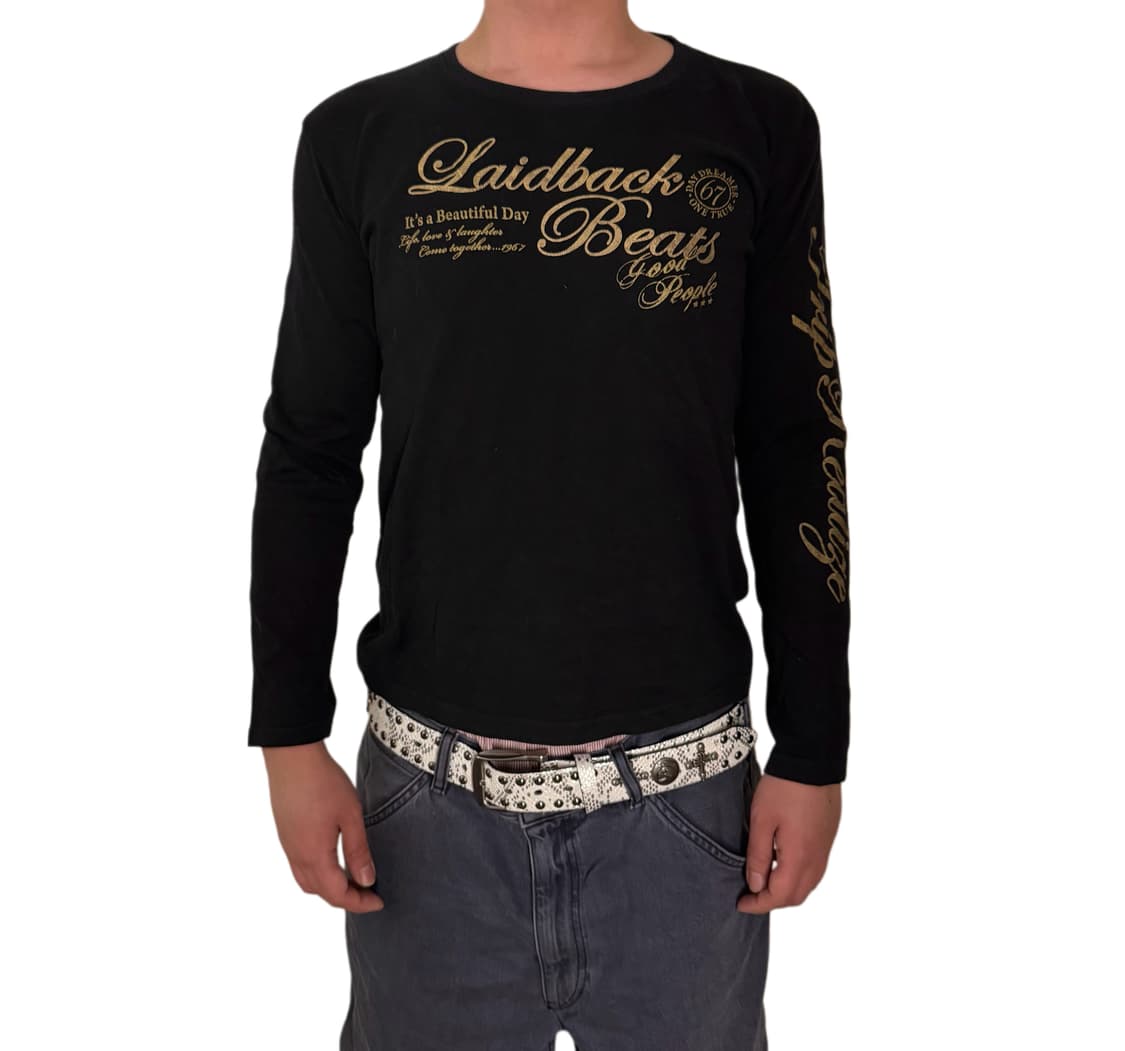 갸루 펑크 y2k 빈티지 레터링 티셔츠 상품이미지5