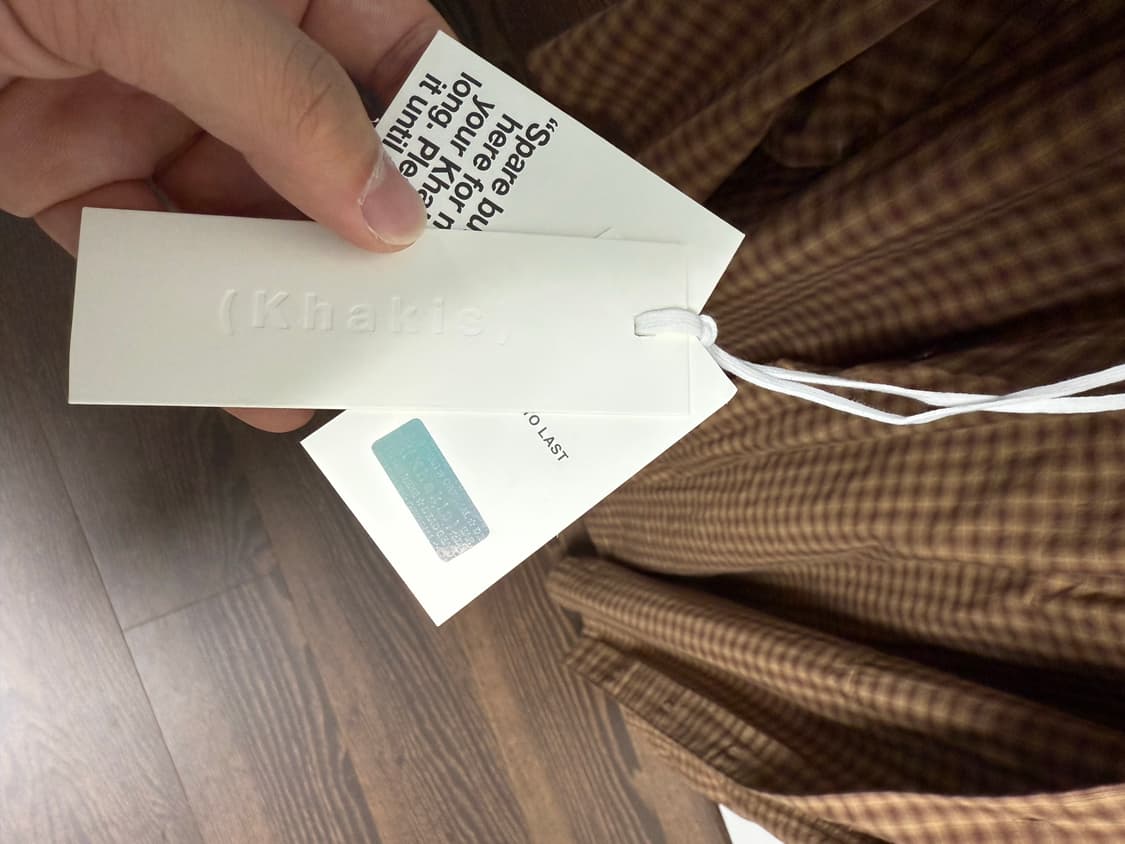 카키스 체크 셔츠 상품이미지4