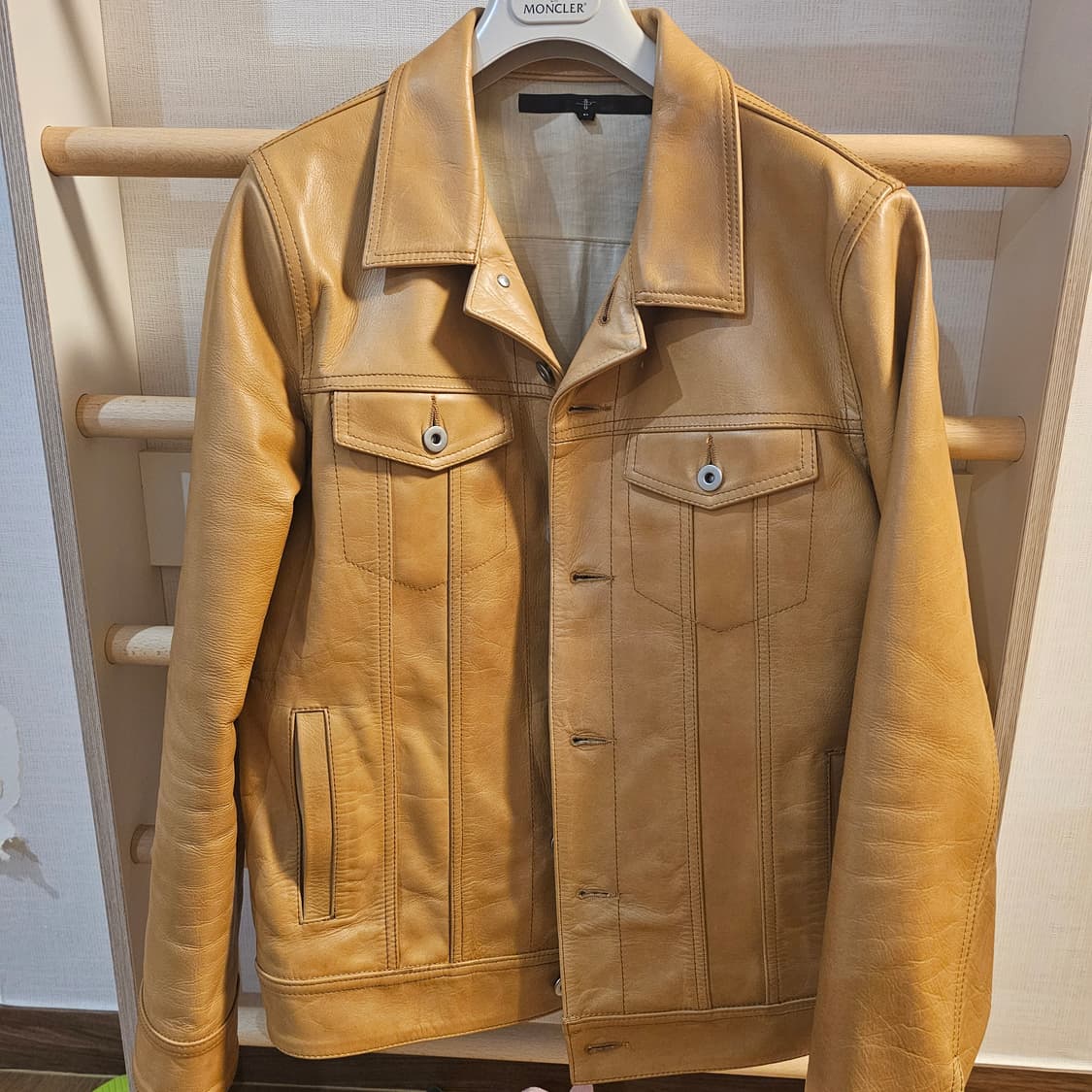 made in japan 소가죽 트러커 자켓 상품이미지2