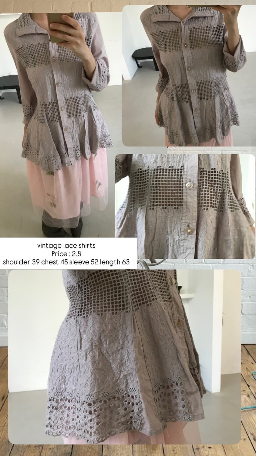 vintage lace shirts 상품이미지8