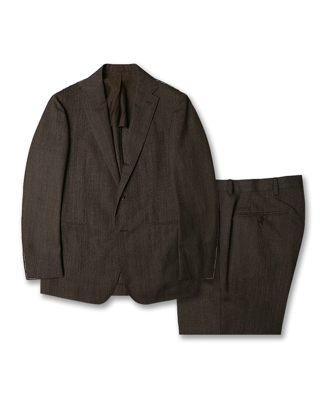 스틸레 라티노 [Stile Latino] 브라운 울 핀 체크 나폴리 수트 상품이미지1