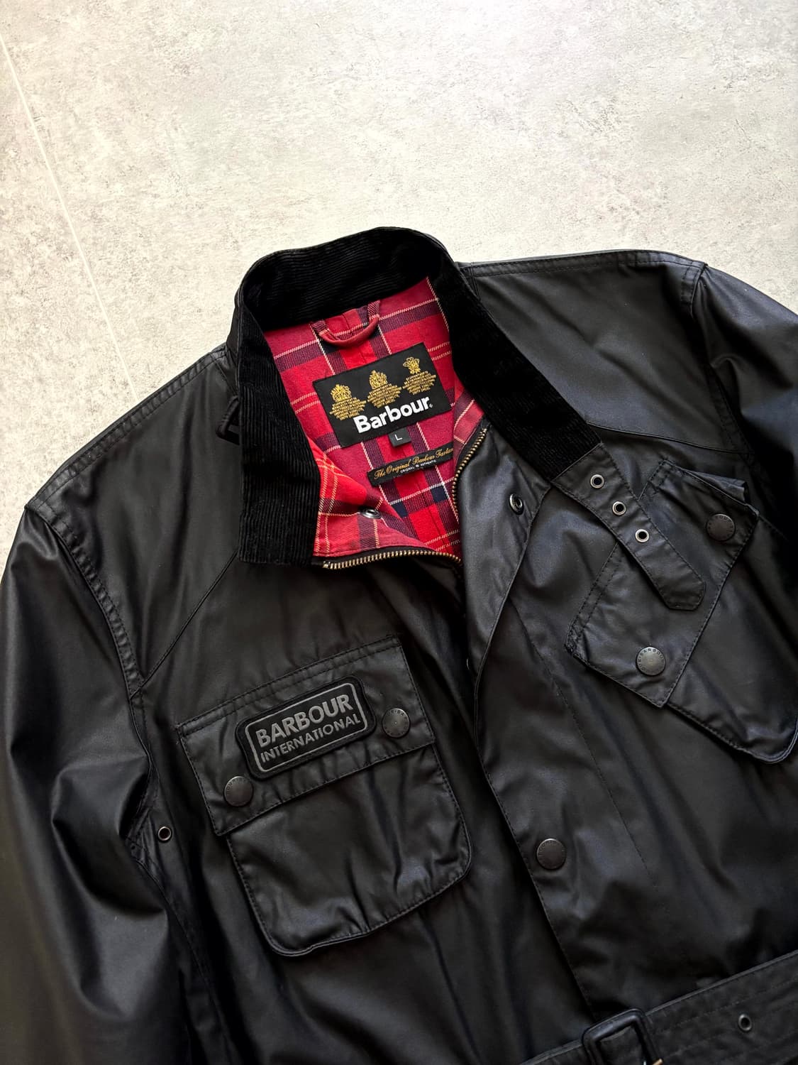 바버 인터네셔널 Antique 자켓 L(~105) 상품이미지2