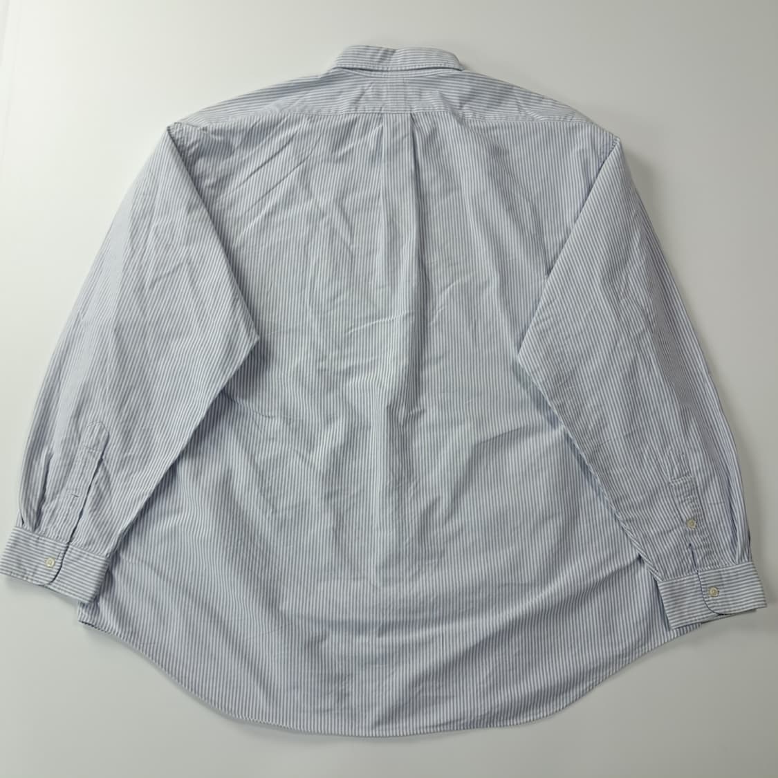 CJ307 2XL 폴로 빅셔츠 90s 클래식블루 스트라이프 셔츠 남방 상품이미지6