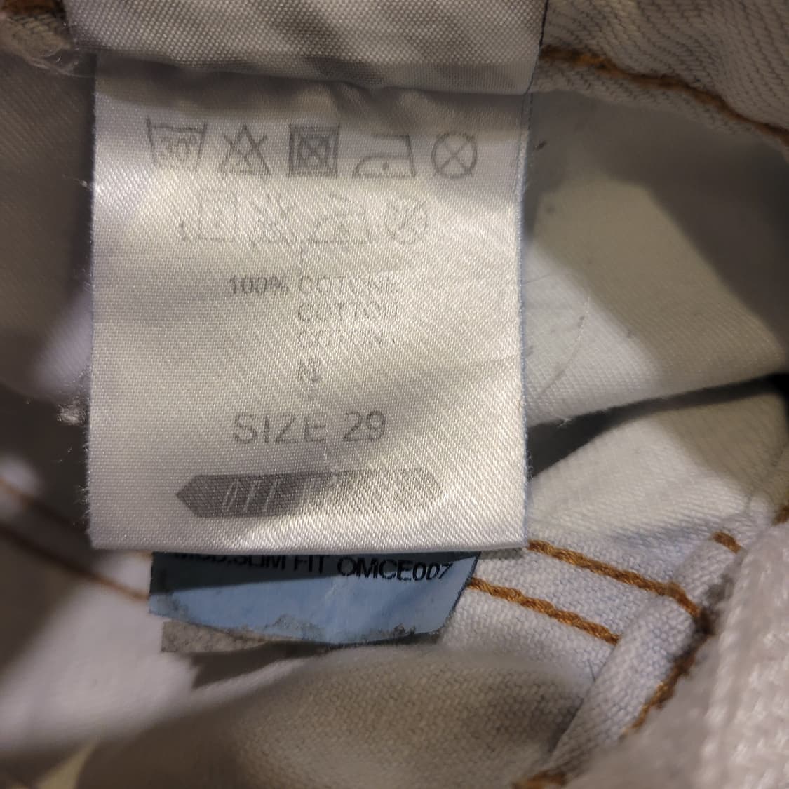오프화이트 로고 데님팬츠 29 상품이미지5