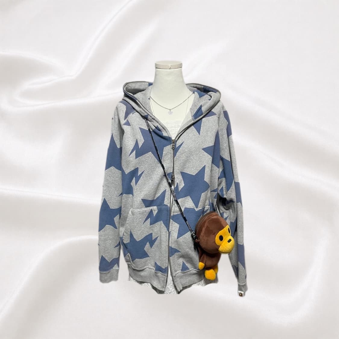 bape 스타 집업 그레이 #베이프 #스타 #후드집업 #집업 상품이미지1