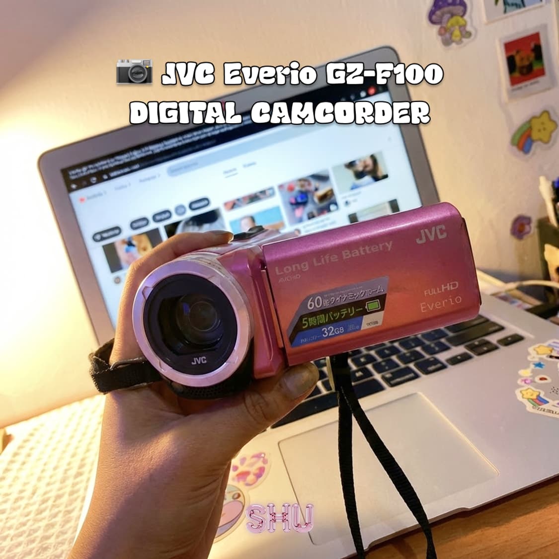 JVC 에브리오 GZ-F100 빈티지 디지털 캠코더 핑크 상품이미지1