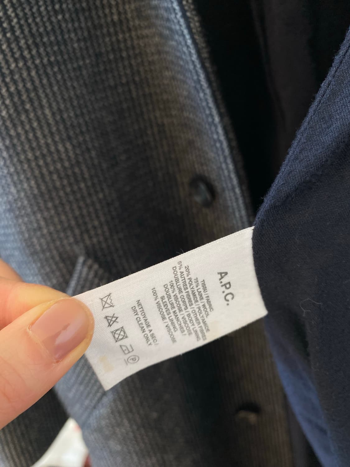 A.P.C. 아페쎄 울 코트 36사이즈 상품이미지3