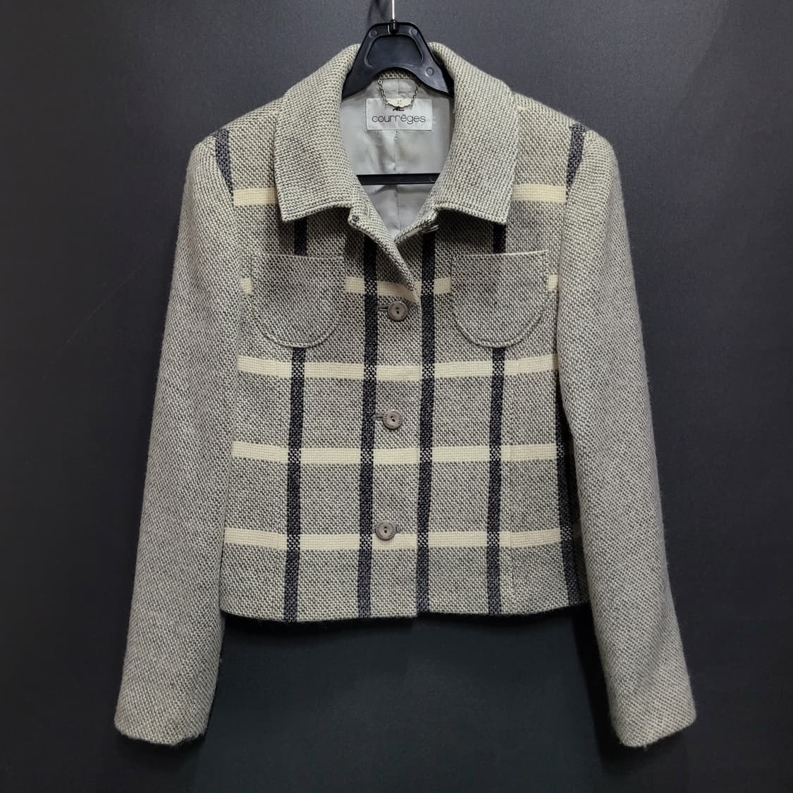 courreges 꾸레쥬 트위드 크롭 자켓 상품이미지8