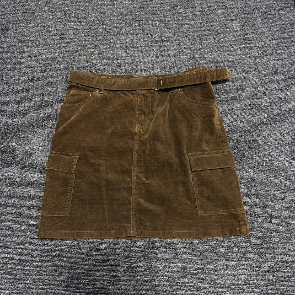 brown velvet pocket sk 상품이미지1