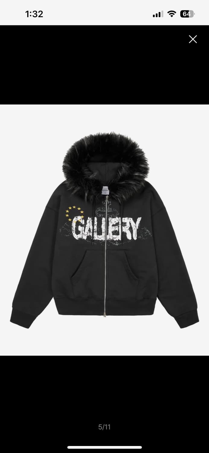 가터갤러리 퍼 후드 집업 상품이미지1