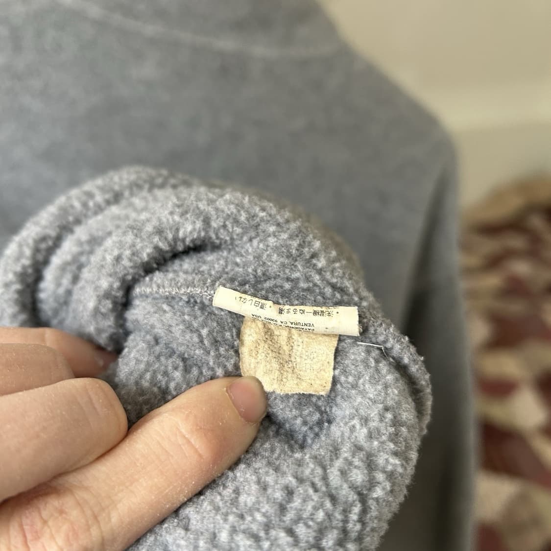 90s 파타고니아 신칠라 스냅-T 그레이/그린 자메이카 상품이미지7