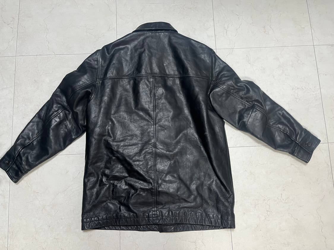 90s 올드갭 레더 카코트 블랙 L 상품이미지2