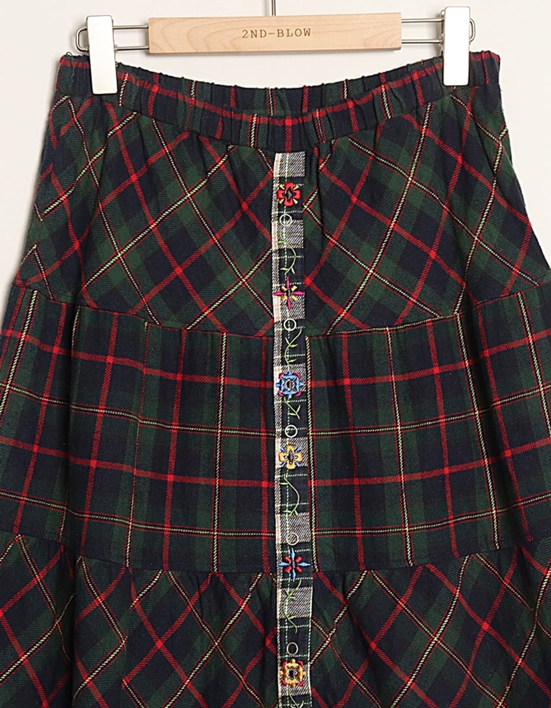 TITICACA Flannel Tiered Skirt (27~29)   상품이미지2