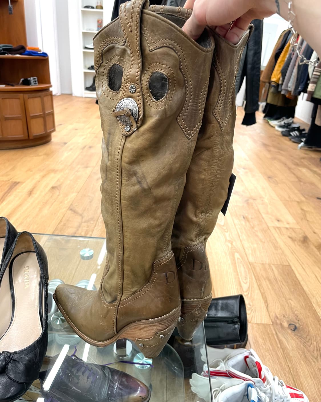 [37] 디올 by 존갈리아노 드레이프 롱 부츠 상품이미지7