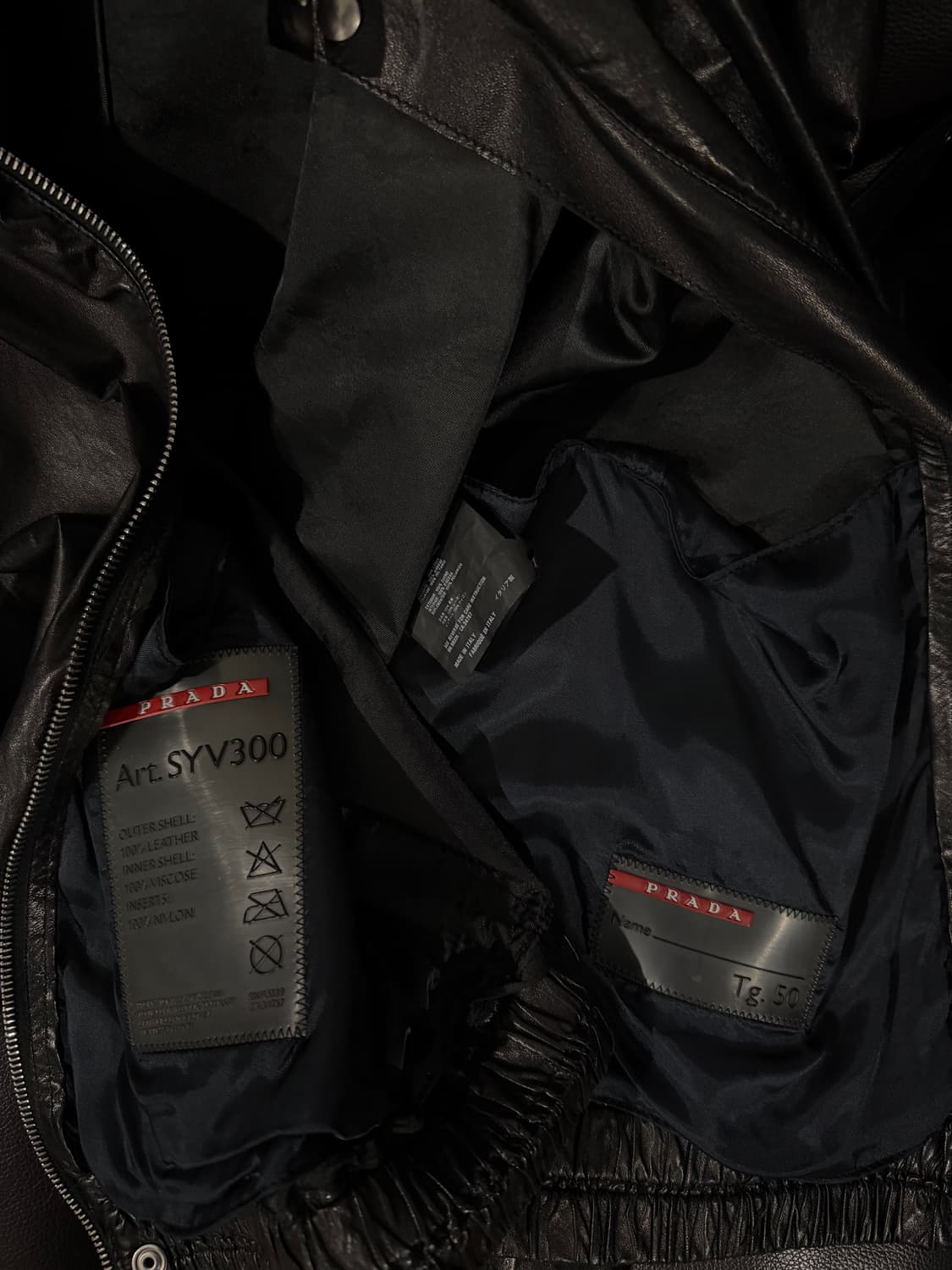 1990‘S 프라다 에폴렛 레더자켓 상품이미지10