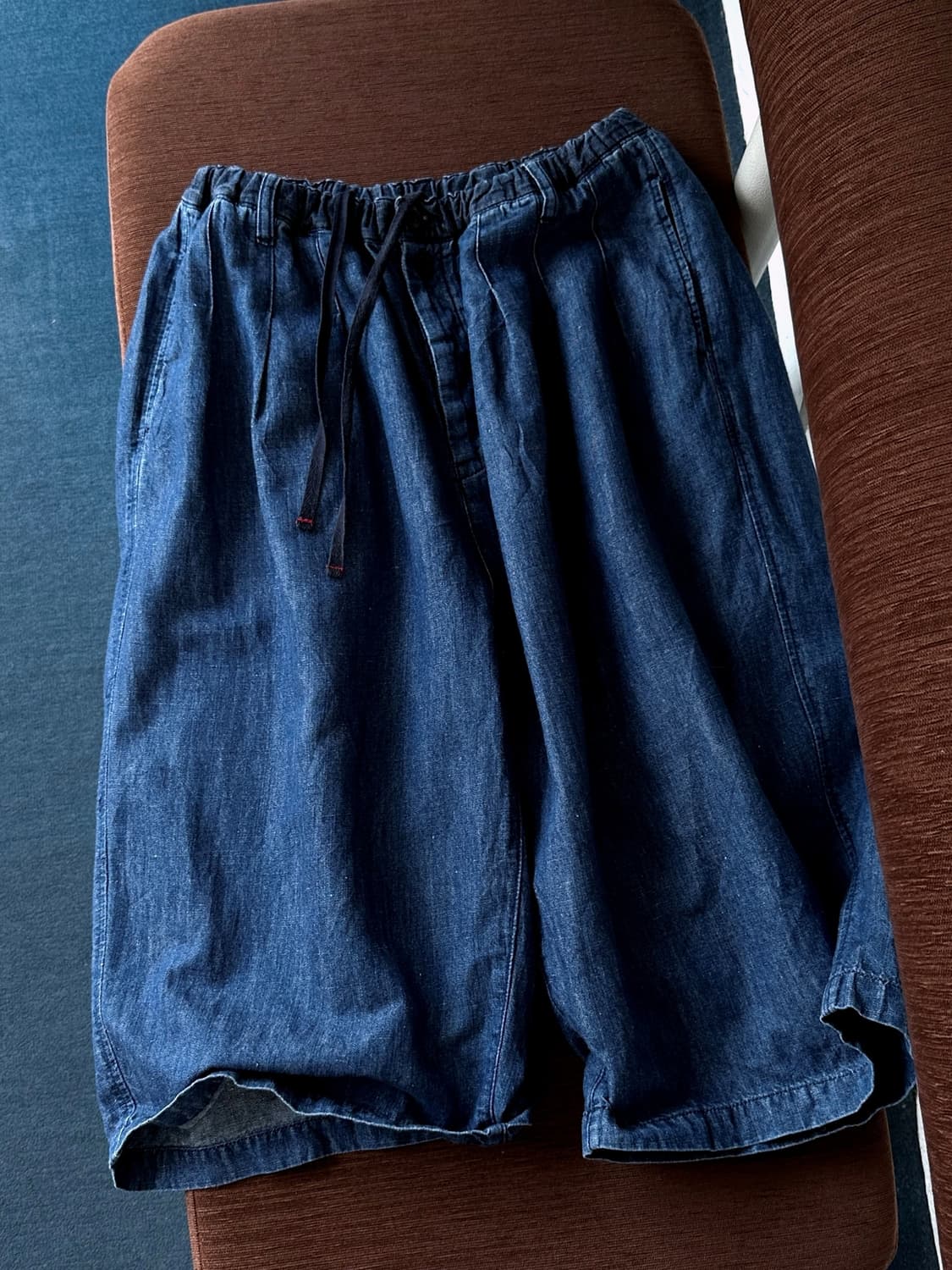 Cotton linen denim ball silhouette half  상품이미지1