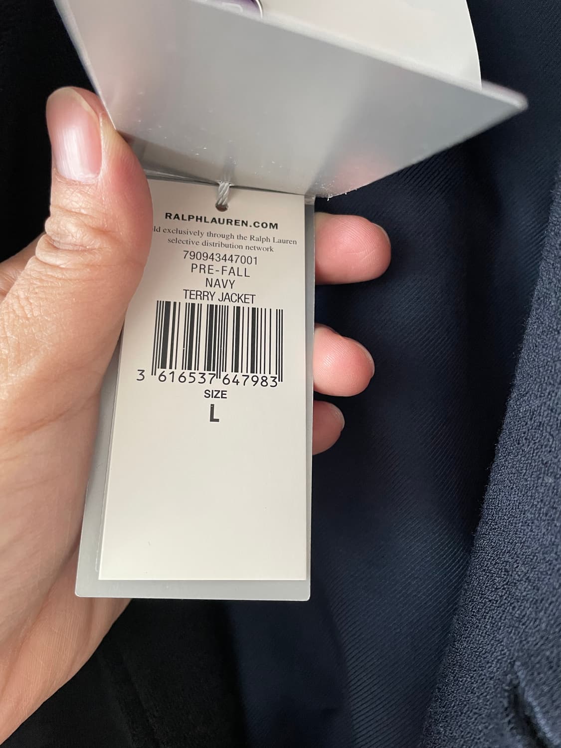 랄프로렌 퍼플라벨 실크블루종 상품이미지5