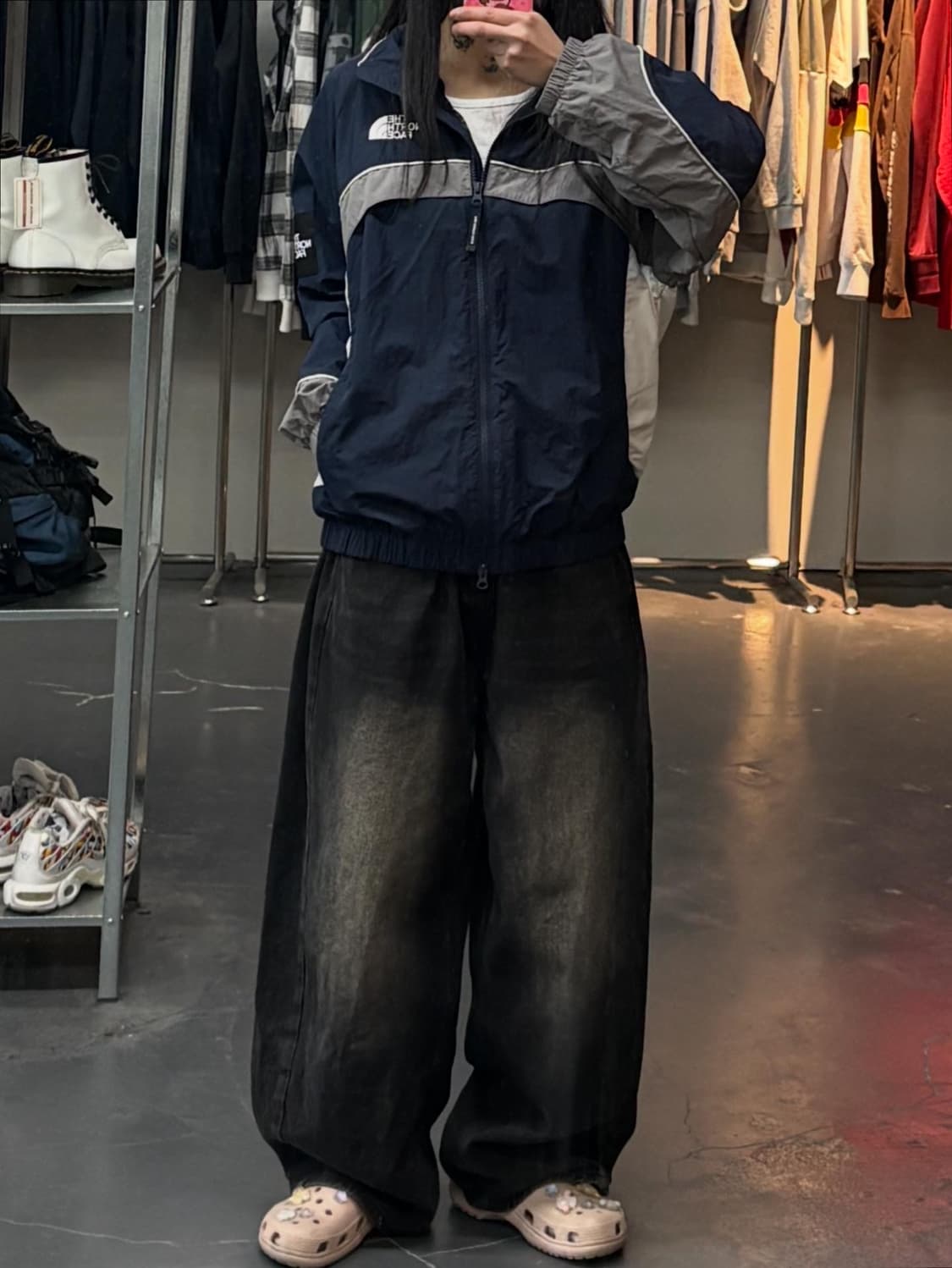 노스페이스 화이트라벨 킥플레스 네이비 자켓 A3331 상품이미지1